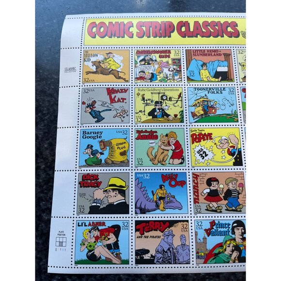 Vintage Comic Strip Classics Sheet Of Historic Postage Stamps #3000 – 1995 32c - Picture 2 of 6